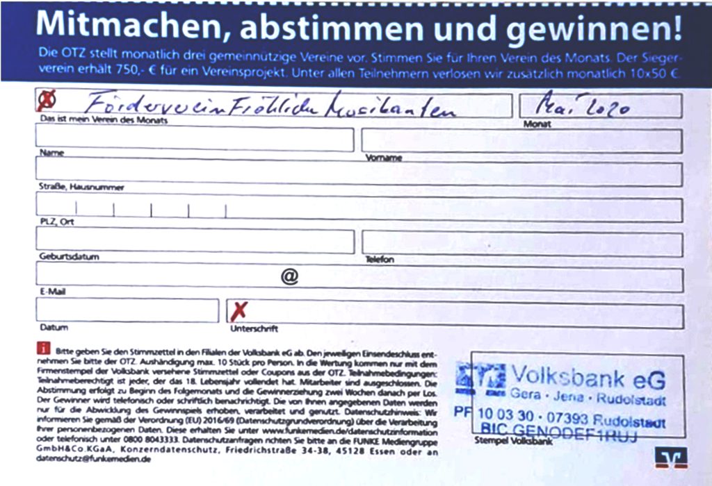 Stimmzettel herunterladen